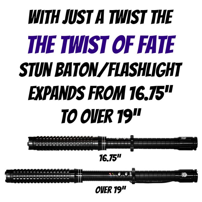 Twist of Fate – Extendable Stun Baton with Flashlight